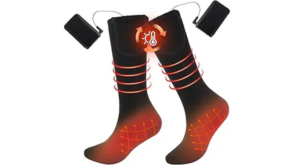 heated socks with settings