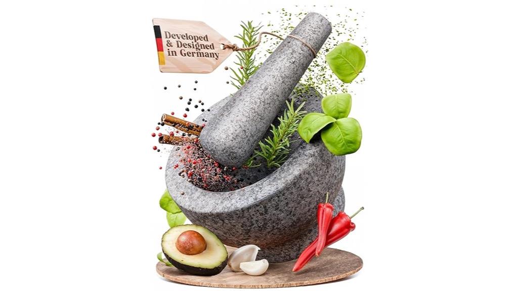 heavy granite mortar pestle