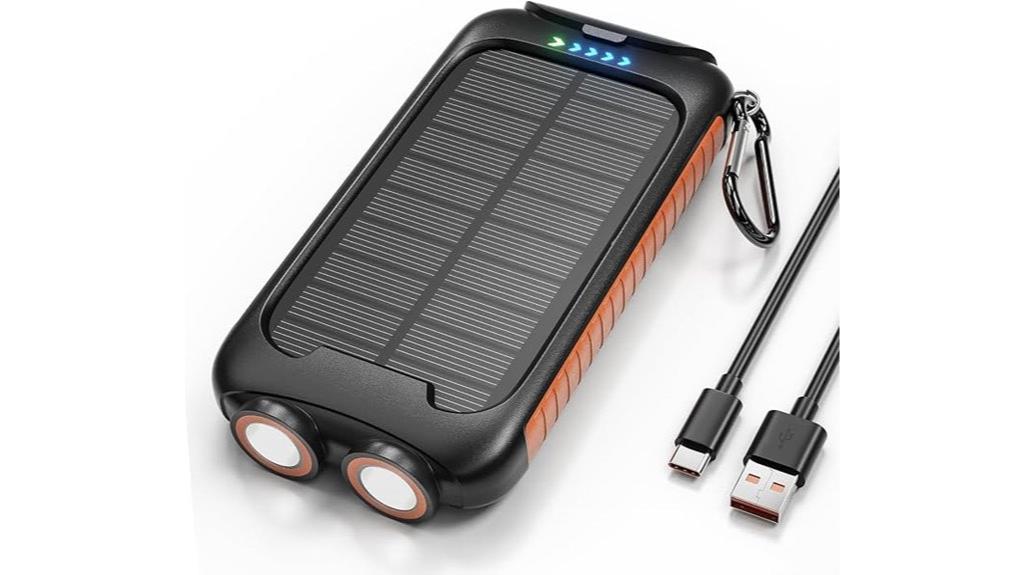 high capacity solar power bank