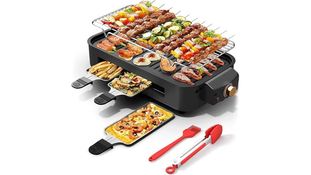 indoor smokeless electric grill
