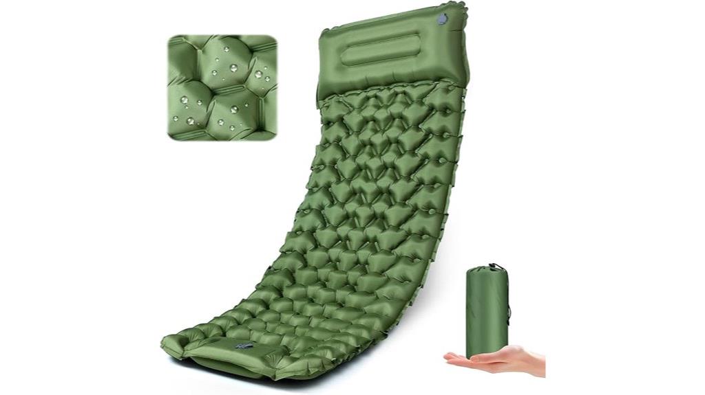 inflatable camping sleeping pad