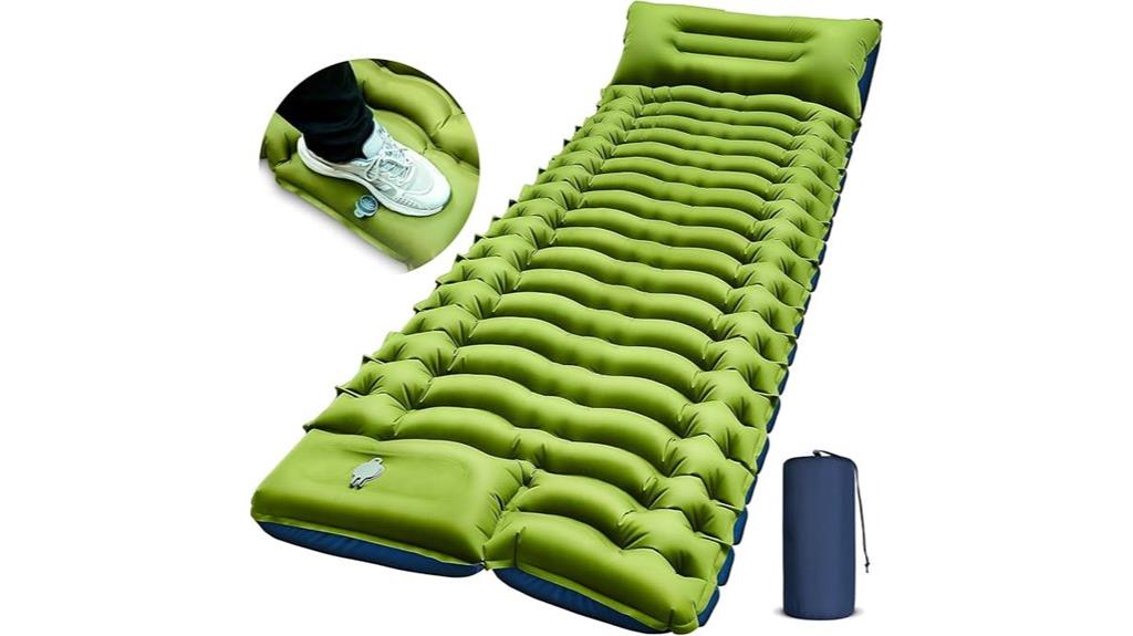 inflatable camping sleeping pad