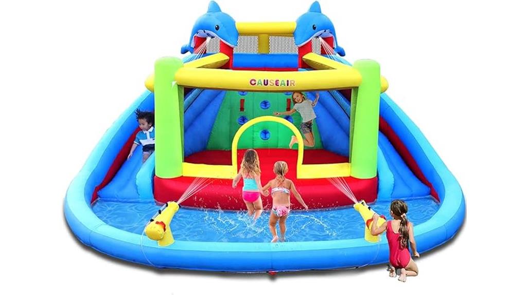 inflatable water slide bounce