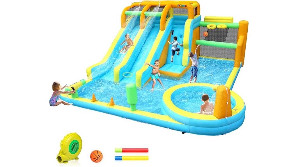 inflatable water slide fun