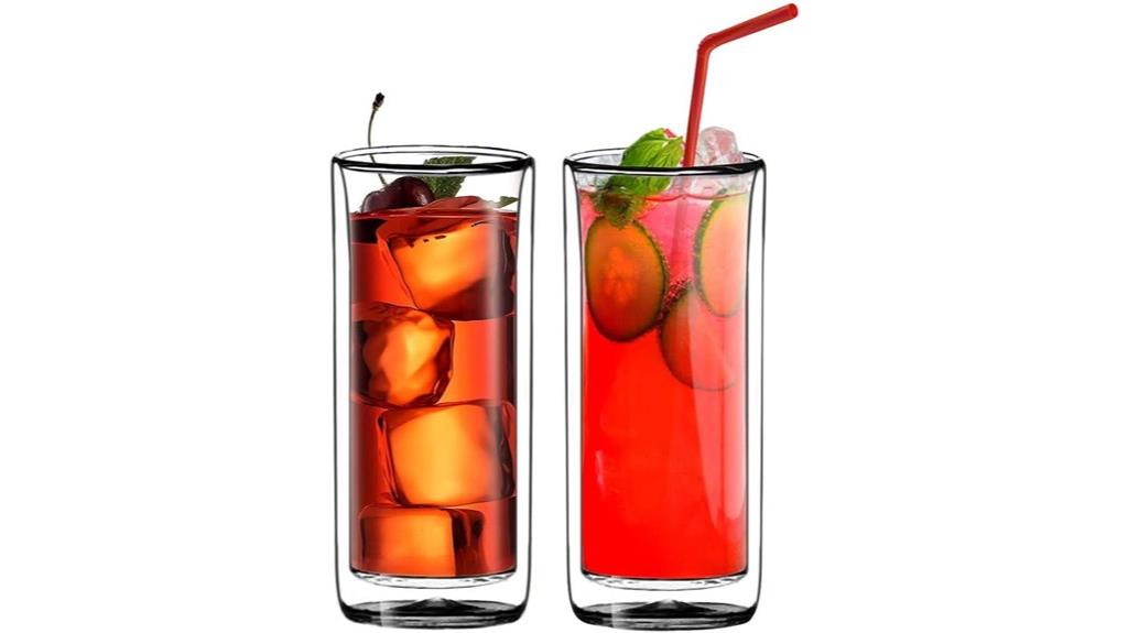 insulated glass tumblers