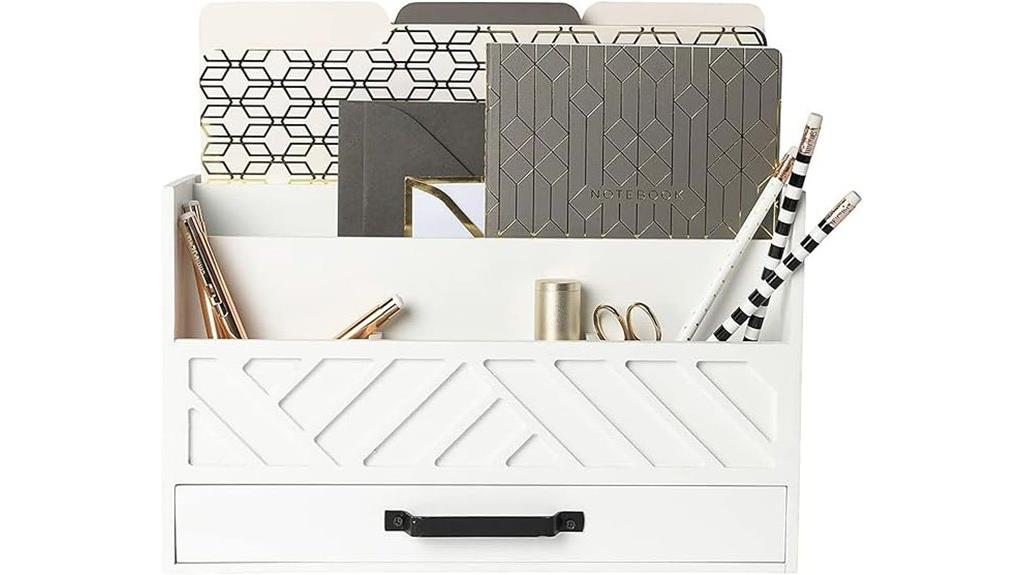 kitchen and desk mail organizer