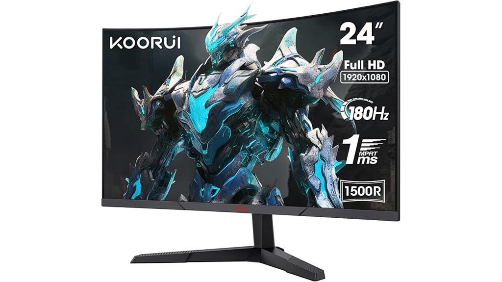 koorui 24 inch curved monitor