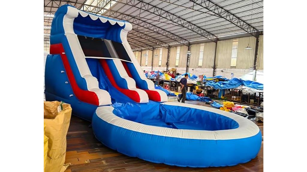 large 24 foot commercial water slide