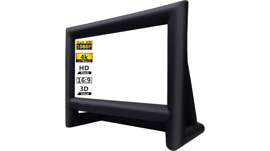 large inflatable movie screen