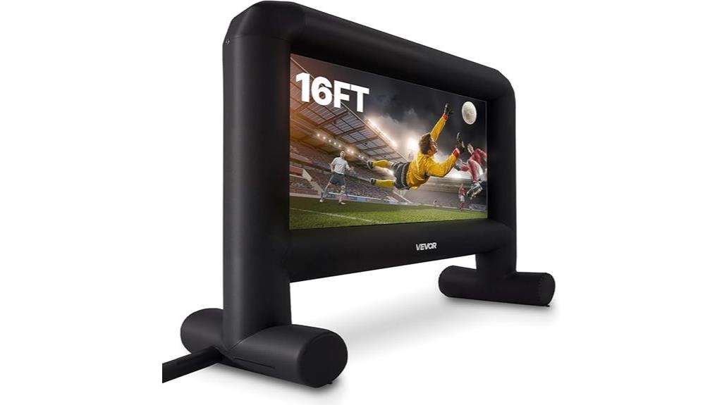 large inflatable movie screen