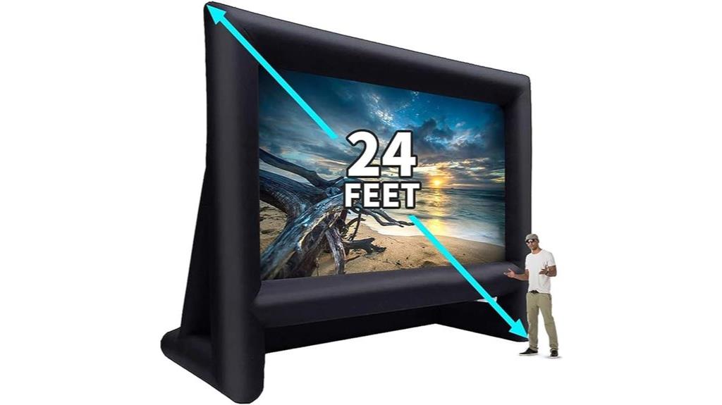 large inflatable outdoor projector screen