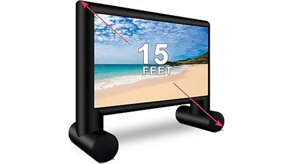 large outdoor inflatable screen