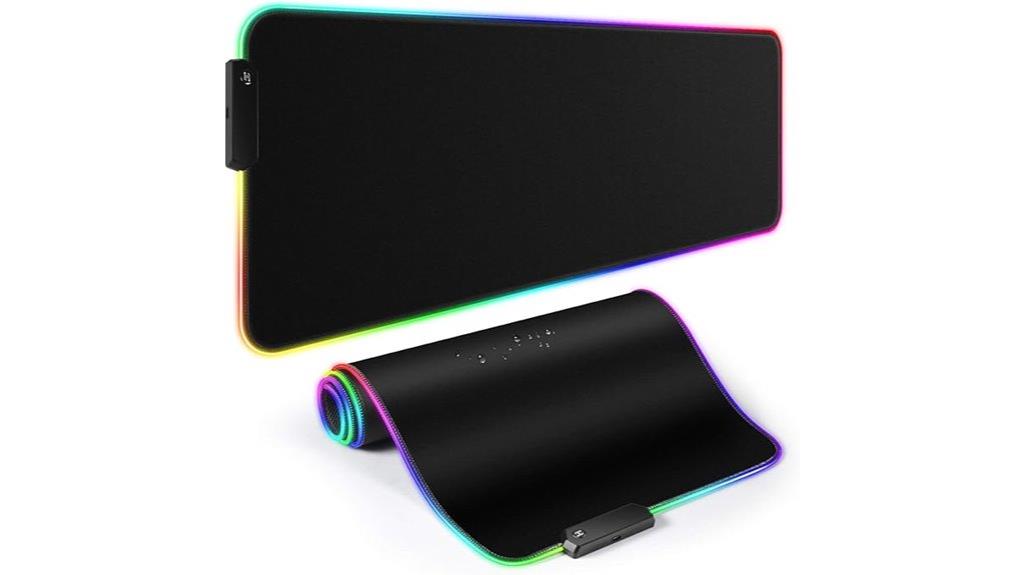 large rgb gaming mouse pad