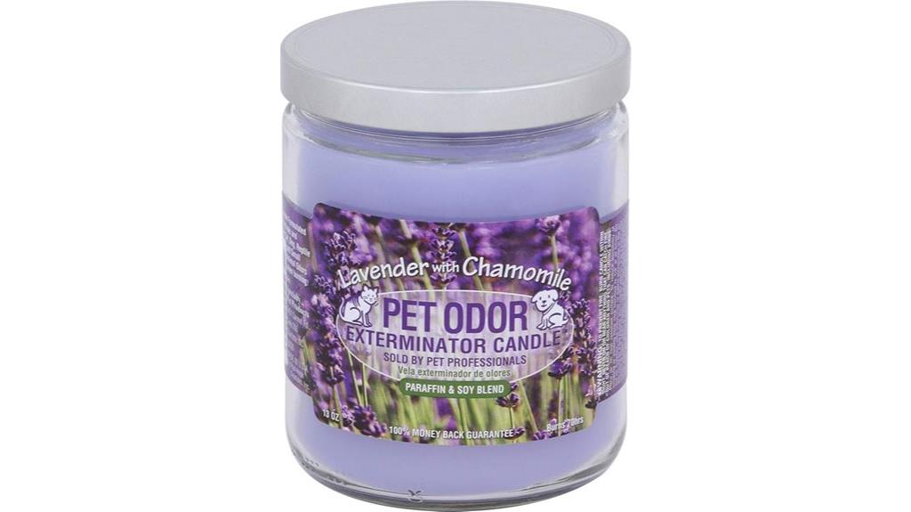 lavender chamomile pet candle