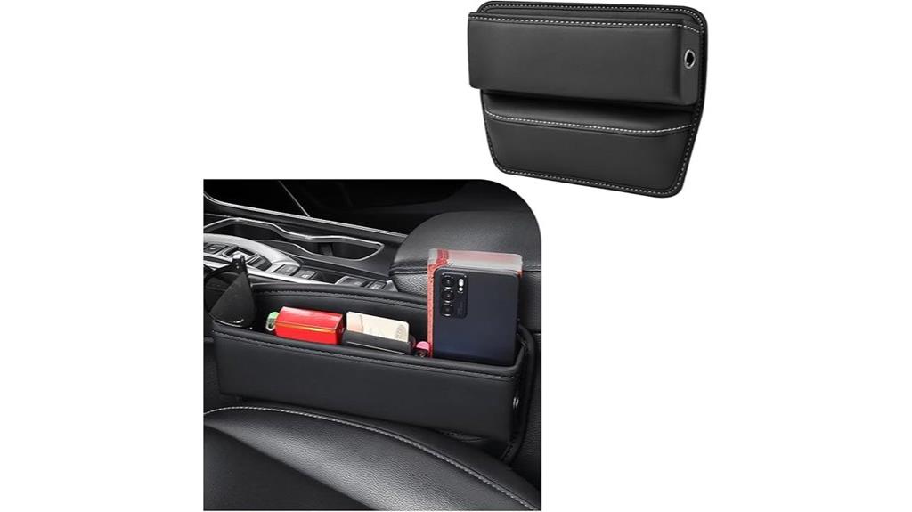 leather car seat organizer