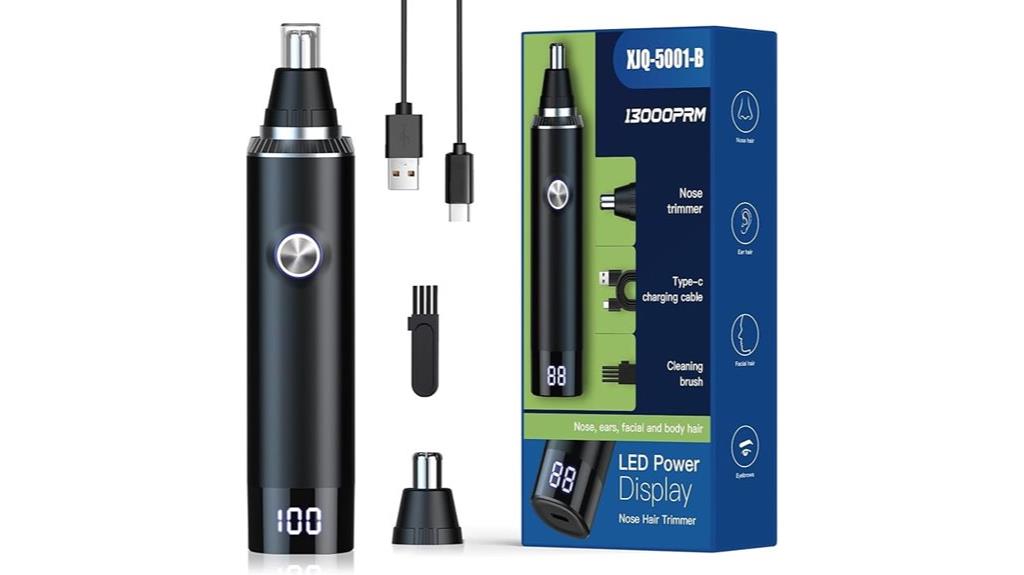 led display grooming trimmer