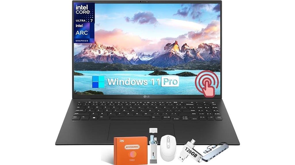lightweight 16 inch touchscreen laptop