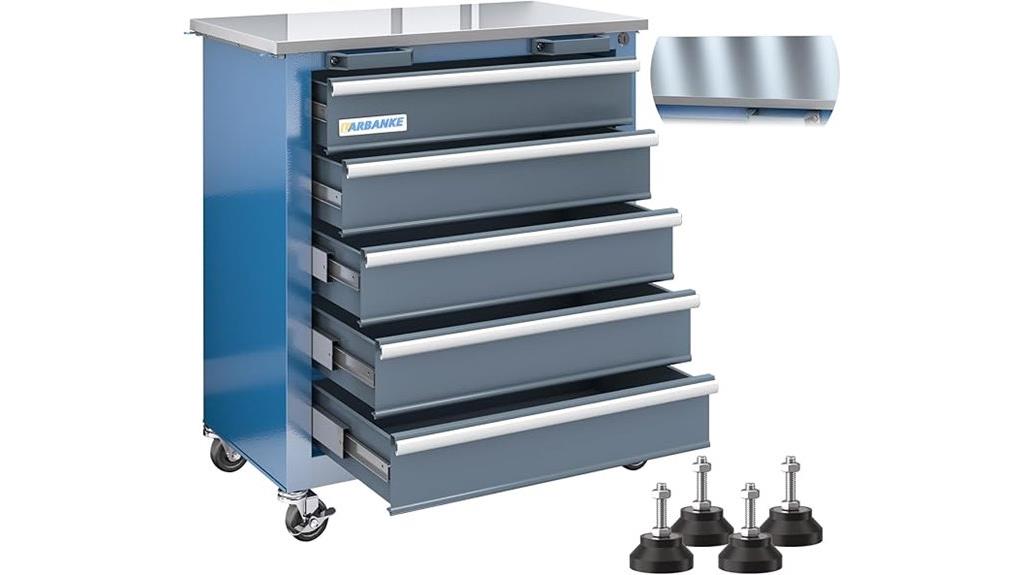locking stainless steel tool chest