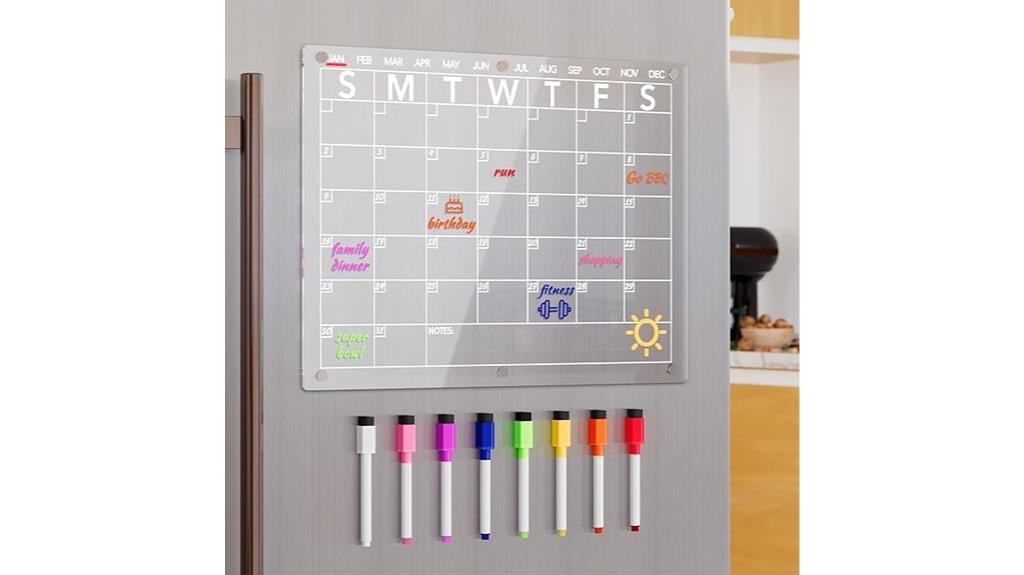 magnetic fridge calendar board
