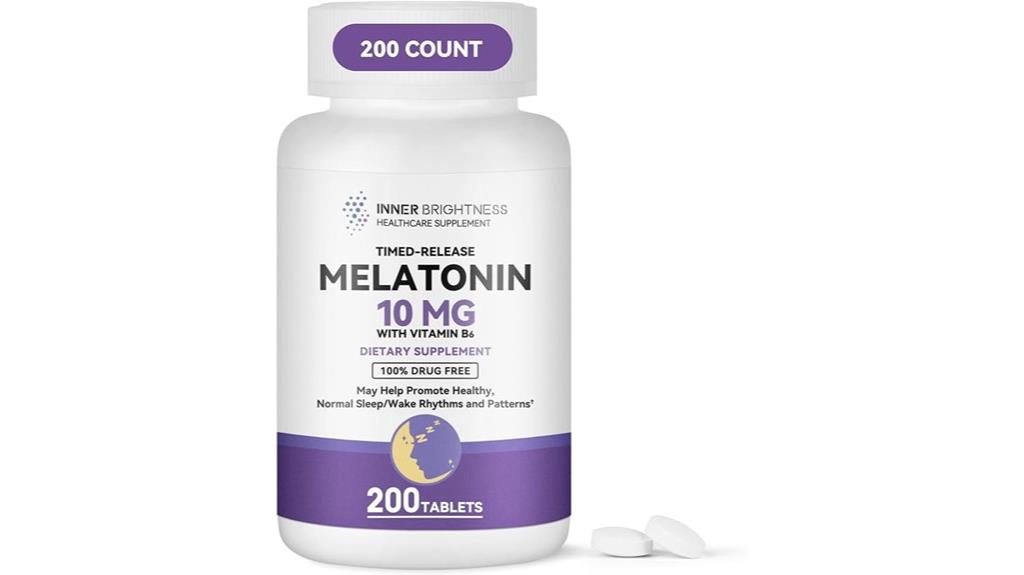 melatonin 10mg with b6