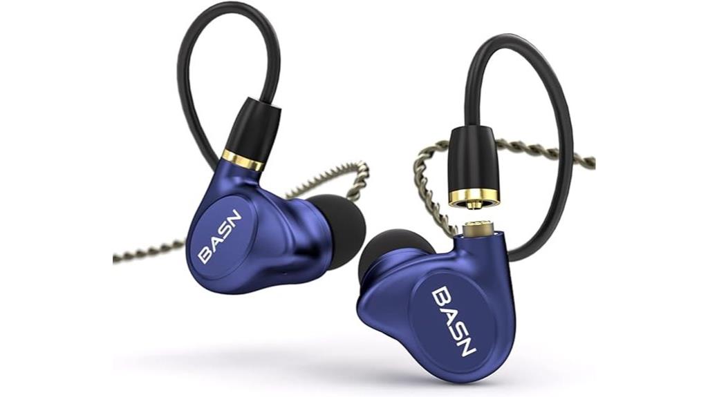 metallic in ear monitor headphones