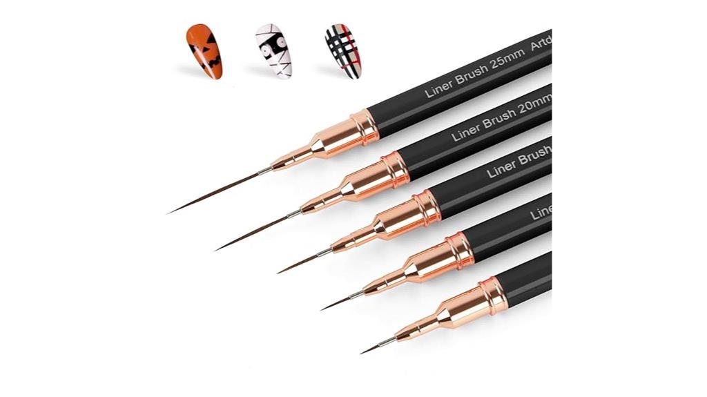 metallic nail art pen set