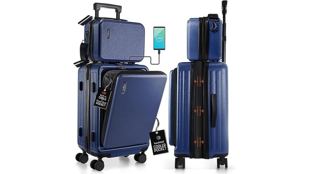 navy 22 inch expandable