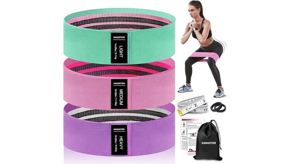 non slip workout fabric bands