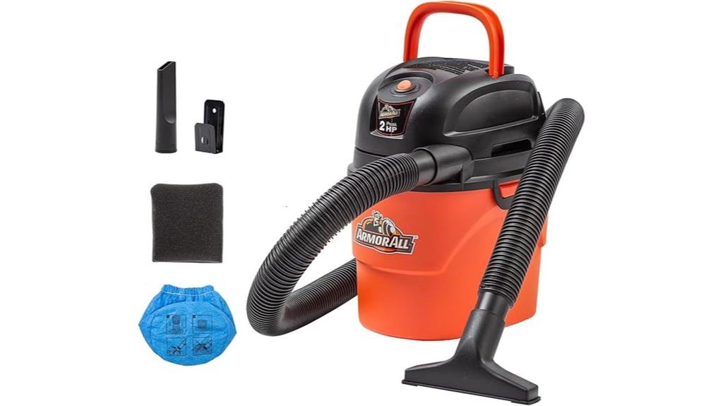 orange portable wet dry vacuum