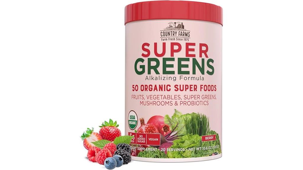 organic berry super greens
