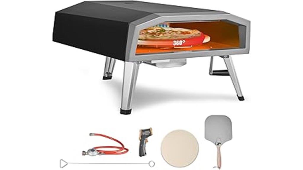 outdoor 16 inch propane pizza oven