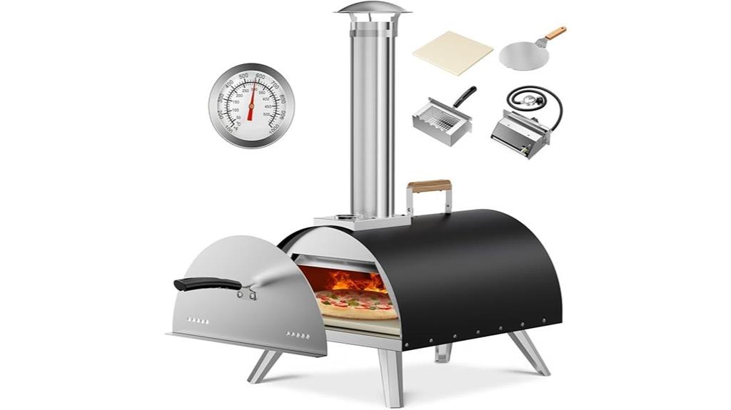 outdoor multi fuel pizza oven