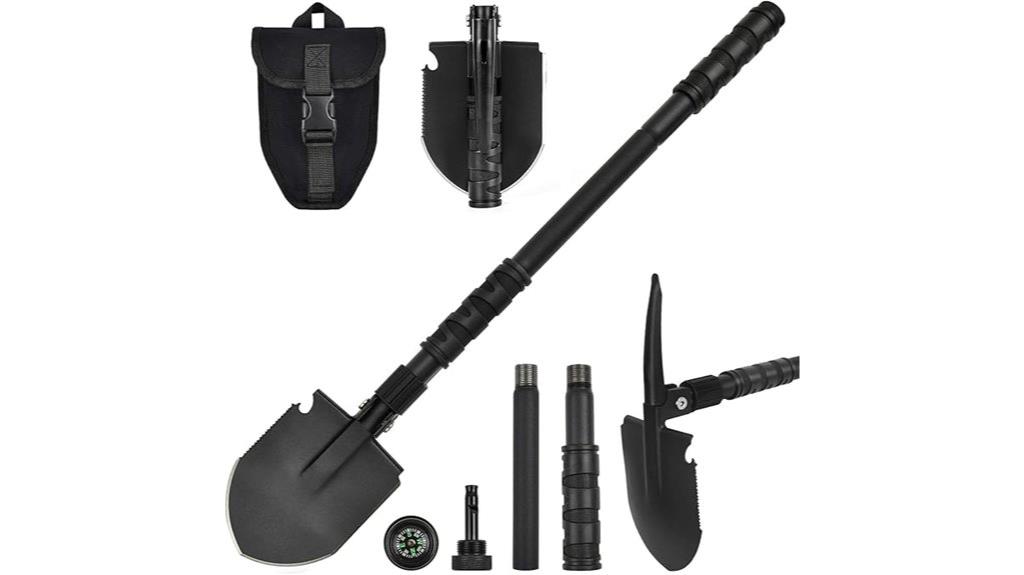 portable camping shovel set