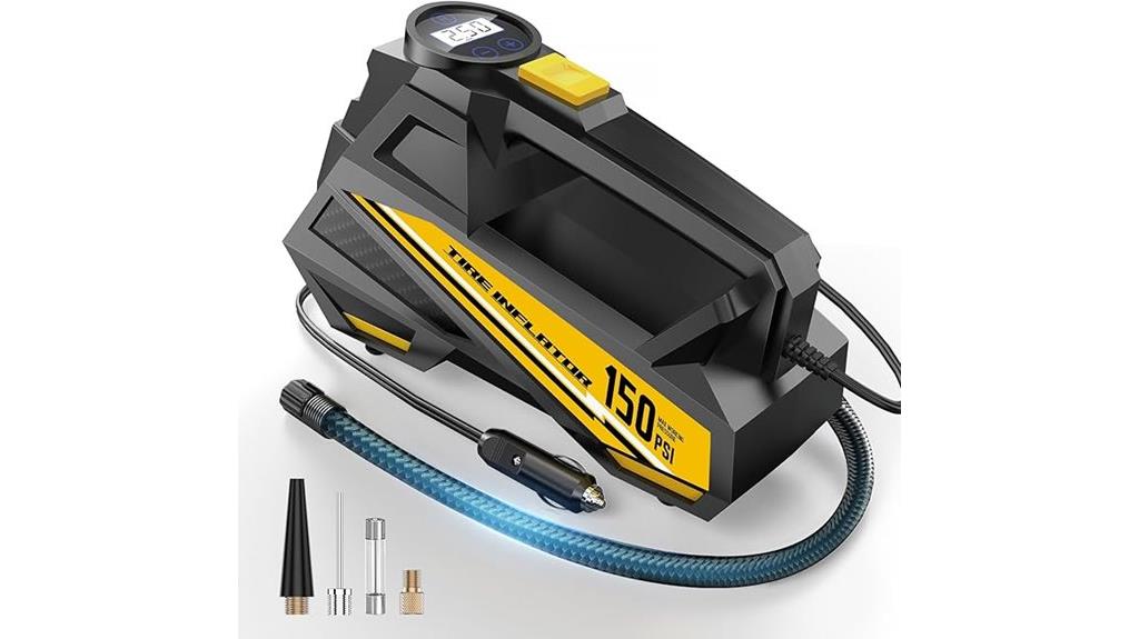 portable digital tire inflator