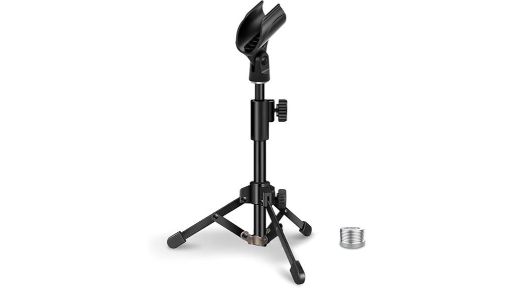 portable foldable microphone stand