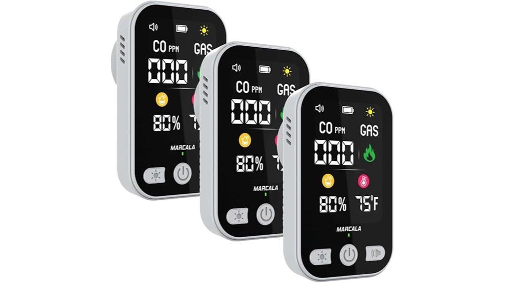 portable gas detector pack