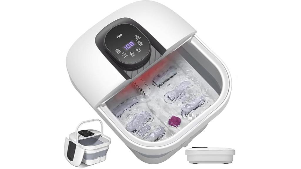 portable heated bubble foot spa