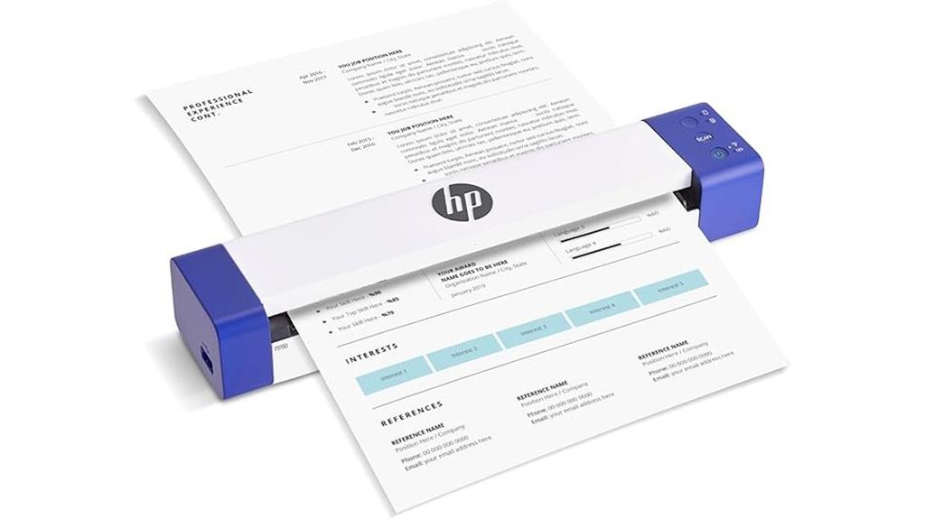 portable hp ps150 scanner
