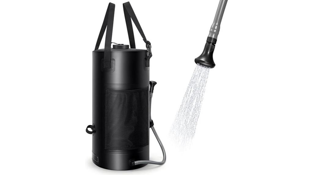 portable solar camping shower