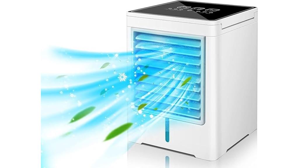 portable touch controlled cooling