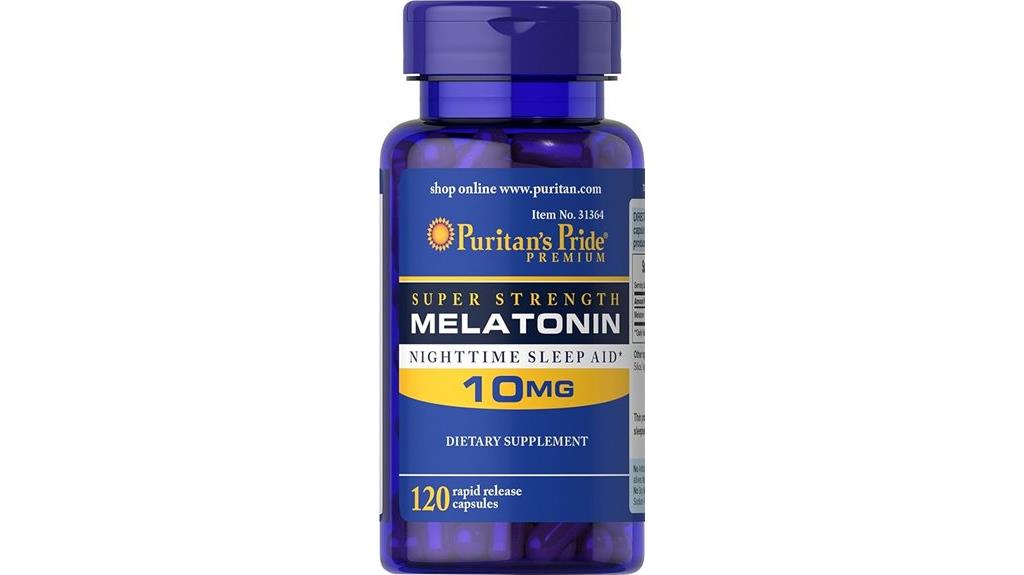 puritan melatonin sleep capsules