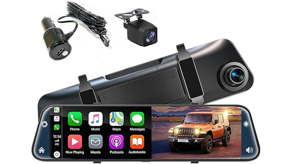 rearview mirror camera with carplay