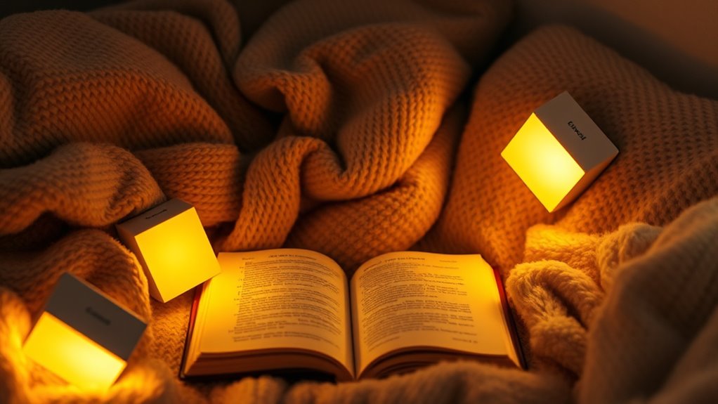 rechargeable amber book lights