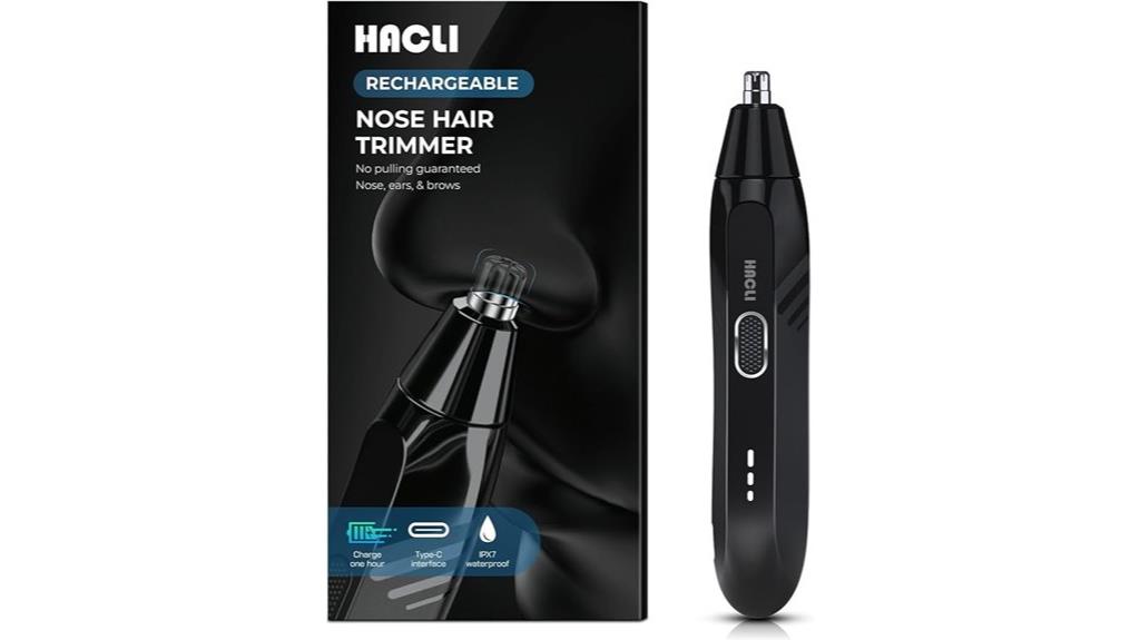 rechargeable wet dry nose trimmer