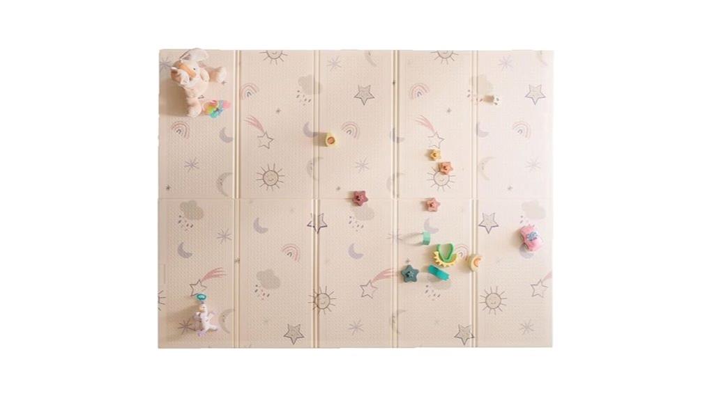 reversible baby play mat