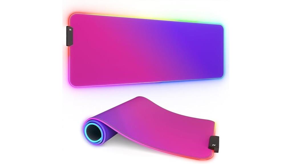 rgb gradient gaming mousepad