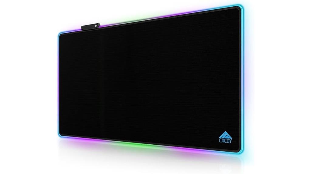rgb led gaming mouse pad