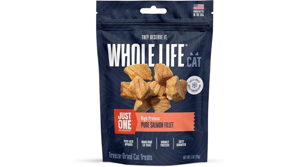salmon cat treats pack
