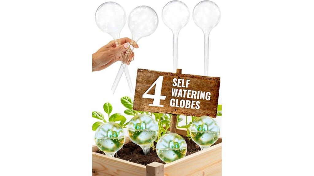 self watering globe set
