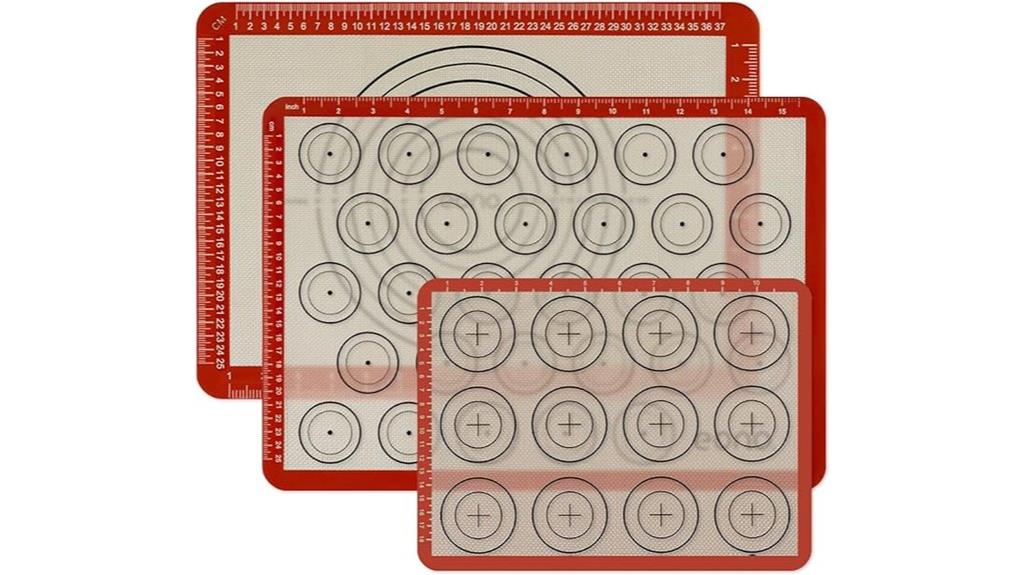 set of 3 non stick mats